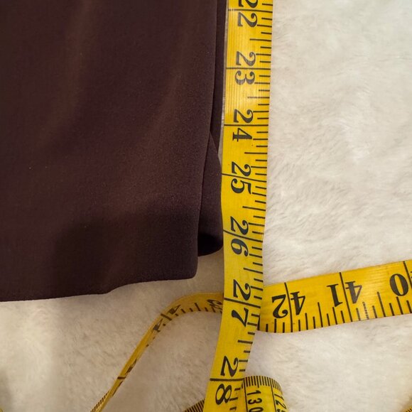 Catherines Dark Brown Crepe Knit Pull On Slacks Size 1XWP (18/20) NWT - Picture 15 of 15